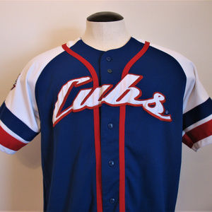 cubs button down jersey